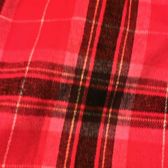 NWT Red Plaid Tartan Long Soft-Brushed Overcoat for Women - Picture 5 of 10